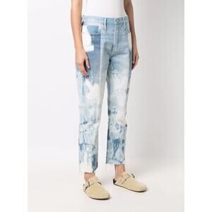 NWT Frame Women's Le Original Fresco Straight Fit Patchwork Design Jeans Size 27